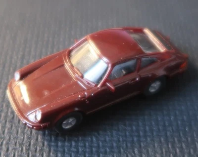 WIKING 116 - PORSCHE 911C SC Carrera Coupé, schwarzrot  (Modellauto H0 1:87) - Bild 1 von 3