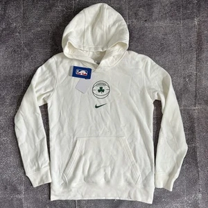 NWT Boy's Nike Boston Celtics Ivory White Green Hoodie Pullover Sweatshirt Sz L - Picture 1 of 3
