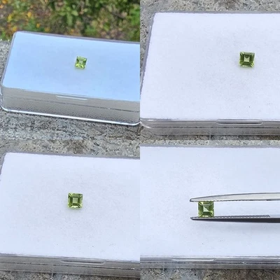 Peridot 3.9mm Square Loose Stone! - Image 1 of 4