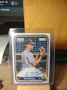 2024 Onyx Vintage Extended #VAKAMA Kash Mayfield Auto - Padres - Picture 1 of 2