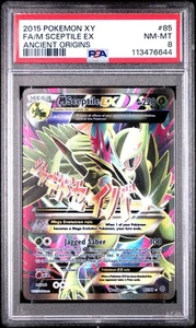 PSA 8 M Mega Sceptile EX Full Art 85/98 Pokemon XY Ancient Origins - Picture 1 of 2