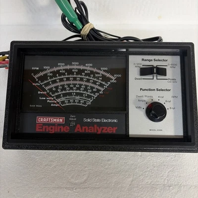 Analizador de motor Craftsman de colección modelo 21029 electrónico de estado sólido Foto 1 de 2