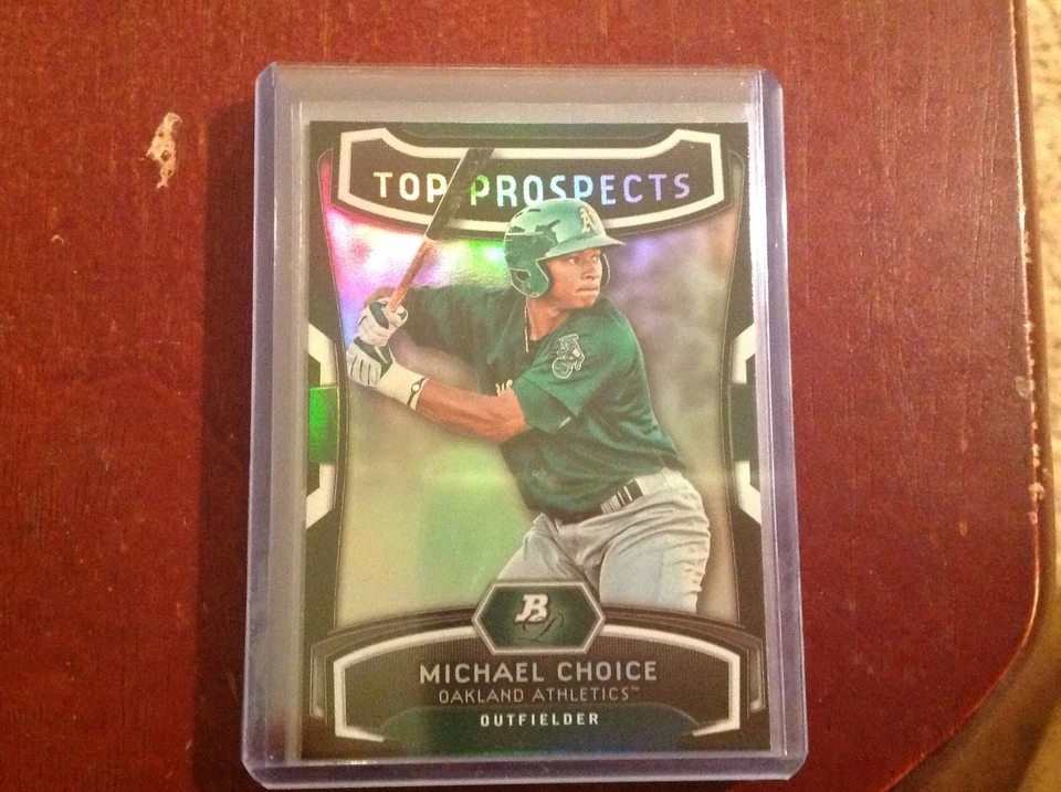 2012 Bowman platinum top prospects MICHAEL CHOICE #TP-MC A's ATHLETICS - Image 1 of 1