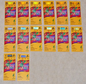 LOT of 14 - 1996 Atlanta Olympics BASKETBALL TICKETS - every day except two. - Picture 1 of 4
