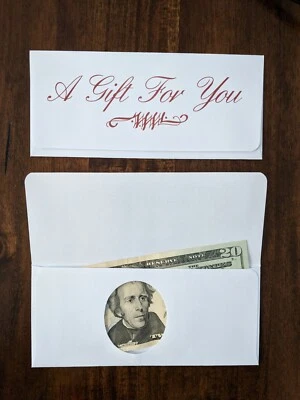 25 Money Envelope Gift Envelopes with Die-Cut Hole - Fast Ship - For Cash Gifts - Image 1 of 2