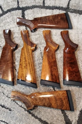 Ithaca model 37 stock/forend/cap/buttpad 20g pistol grip high grade READ BELOW  - Image 1 of 4