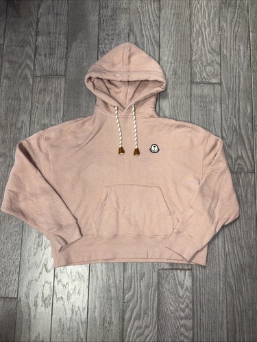 Taglia Small Felpa con cappuccio Moncler x Palm Angels colore salmone molto rara