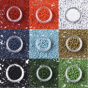 4500pcs Multicolor Opaque Glass Beads 4mm Small Pony Spacer Bead for Bracelet - Picture 1 of 29