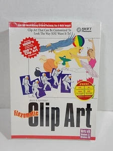Flexomatic Clip Art Nuovo Sigillato 3.5 Floppy Disk PC Software Windows 3.1 95 - Foto 1 di 4