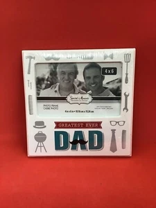 Greatest Ever Dad - 4x6 Photo Frame - Special Moments Memories Collection - Picture 1 of 5