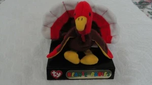 *Ty Beanie Baby GROBBLES 4TH GEN/3ND GEN TUSH MINT CONDITION !! - Picture 1 of 2