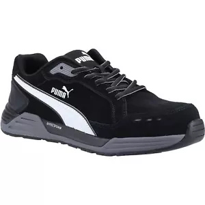 Puma Safety Airtwist Low S3 schwarz Herren Wildleder Leder Sicherheitstrainer - Bild 1 von 6