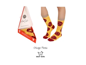 Pizza Socks ,Women Men Best Gift for Food Lovers, Fun Pizza, Sweet Novelty - Picture 1 of 4