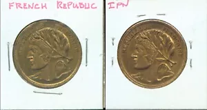 FRANZÖSISCHE REPUBLIK TOKEN (3G783) HALBE DOLLARGRÖSSE - Bild 1 von 1