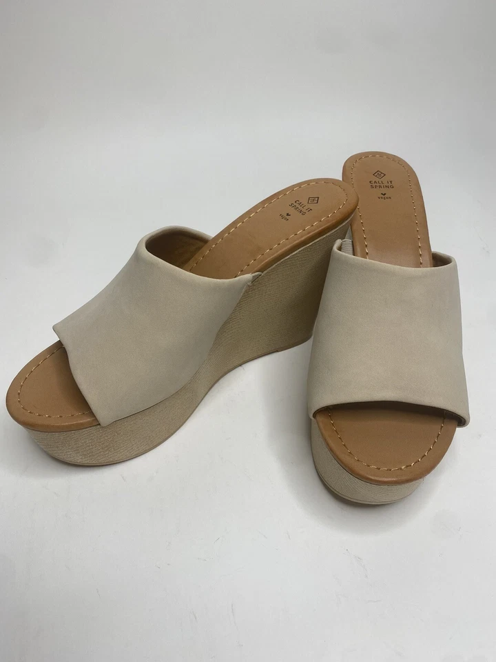 Women’s Call It Spring Vegan Wedge Heels •Size 10 *NEW - Image 1 of 4