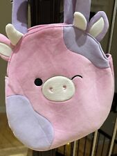 NEW With Tags Squishmallows Patty The Cow Plush Tote Bag