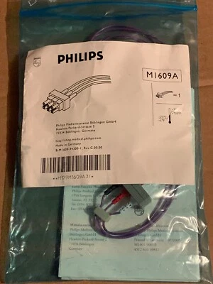 Philips M1609A ECG Leadwire Neonate Split 3Lead ECG EKG Cable Clamp - Image 1 of 4