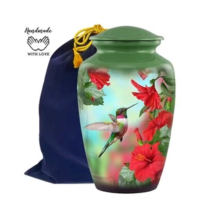 Hummingbird Urn - Hummingbird Funeral and Memorial Cremation Urn for Human Ashes - Picture 1 of 6