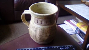 RARE CALENICK STUDIO CORNISH POTTERY, TRURO. REAL XX ALE TANKARD. 650ml. 5" Tall - Picture 1 of 9