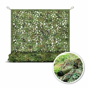 10FT*5FT Camo Netting Woodland Military Camouflage Mesh Netting Camping Hunting - Picture 1 of 8