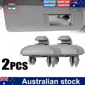 2Pcs Inner Sun Visor Clips fit #8U0857562A for Audi A1 A3 A4L A5 A7 B6 B7 Q3 Q5 - Picture 1 of 10