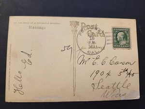 1911 Fellows California Postmarked Postcard – Postal History - Picture 1 of 2