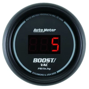 Auto Meter 2-1/16" Boost/Vacuum 30 IN HG/30 PSI Sport-Comp Digital 6359 - Picture 1 of 1