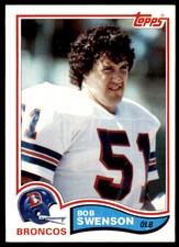 1982 Topps^ Bob Swenson Denver Broncos #87