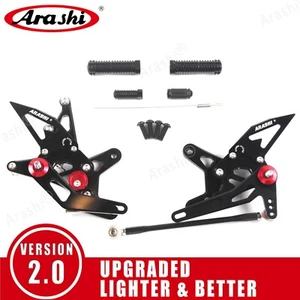 For Kawasaki Ninja ZX6R 636 ZX636 2007 2008 ZX-6R Arashi V2.0 Footrest Rearsets - Picture 1 of 8