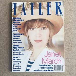 Tatler Magazine UK June 1993 Janet March True Vintage Fashion Adverts Chanel CK - Picture 1 of 11