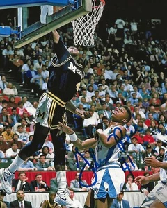 Foto firmada de 8x10 de Michigan Wolverines Glen Rice con certificado de autenticidad foto a prueba - Imagen 1 de 4