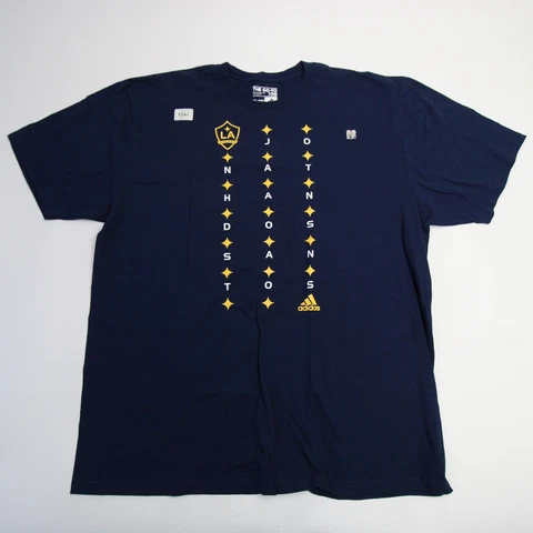 LA Galaxy adidas Go-To tee Short Sleeve Shirt Men's Navy New Cover