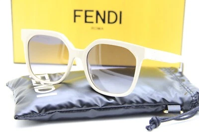NUEVAS GAFAS DE SOL FENDI FE 40007I 57W BLANCAS AUTÉNTICAS CON ESTUCHE 55-19 Foto 1 de 3