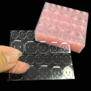 50 Sheet Nail Adhesives Stickers for False Nail TipsJelly Nail Glue Double Si... - Picture 1 of 5