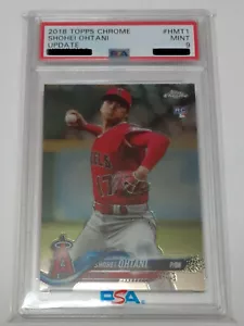PSA 9 Shohei Ohtani Rookie Card Topps Chrome 2018 Angels Dodgers - Picture 1 of 2