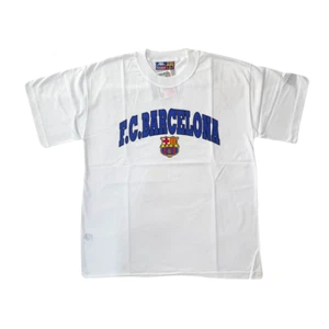 Kappa Camiseta Fc Barcelona Retro Blanca Tallaje Ancho años 90 T YL/XXL Nueva - Imagen 1 de 6