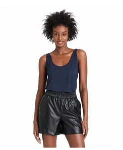 Damen Tank Top dunkelblau groß dehnbar locker sitzend - Bild 1 von 5