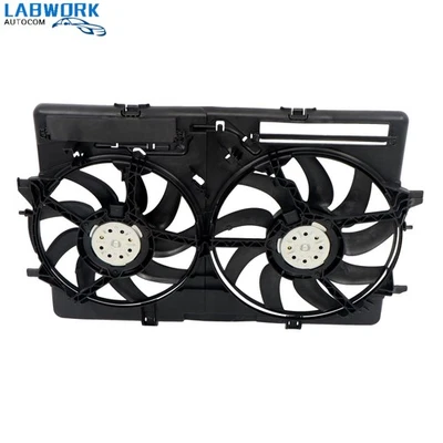 2009-2017 For Audi A4 A5 S4 S5 Quattro Q5 AC Dual Radiator Condenser Cooling Fan Foto 1 de 4