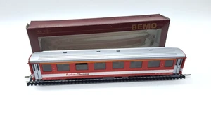 BEMO Schmalspur H0m 3252 215 Personenwagen 1.-Klasse Furka-Oberalp rot    in OVP - Bild 1 von 5