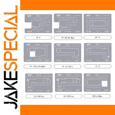 JakeSpecial – iPhone BGA Reballing Stencil for Models X to 15 Pro Max - Immagine 1 di 4