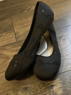 Женские черные балетки Karen Scott Ralleigh с украшениями без шнуровки размер 10 М - Изображение 1 из 4