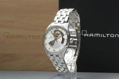 [Exc+5 Box] Reloj automático para hombre HAMILTON Jazzmaster Open Heart H327050 JP Foto 1 de 4