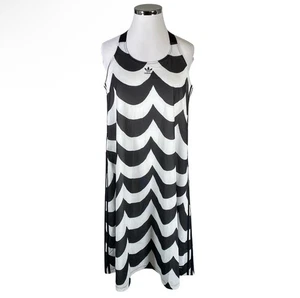 adidas X marimekko New Size XS Tank Midi Dress in Black and White Loose Fit - Picture 1 of 10