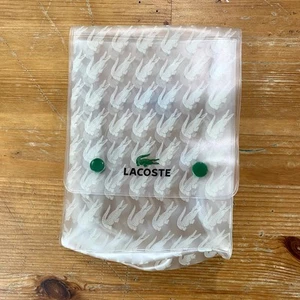 LACOSTE Clear Vinyl Cosmetic / swimwear / Travel Pouch - Picture 1 of 5