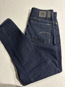 G-Star Raw Scutar 3D Slim Tapered Mens Size W30 L32 Blue Denim Jeans Button Fly - Picture 1 of 14