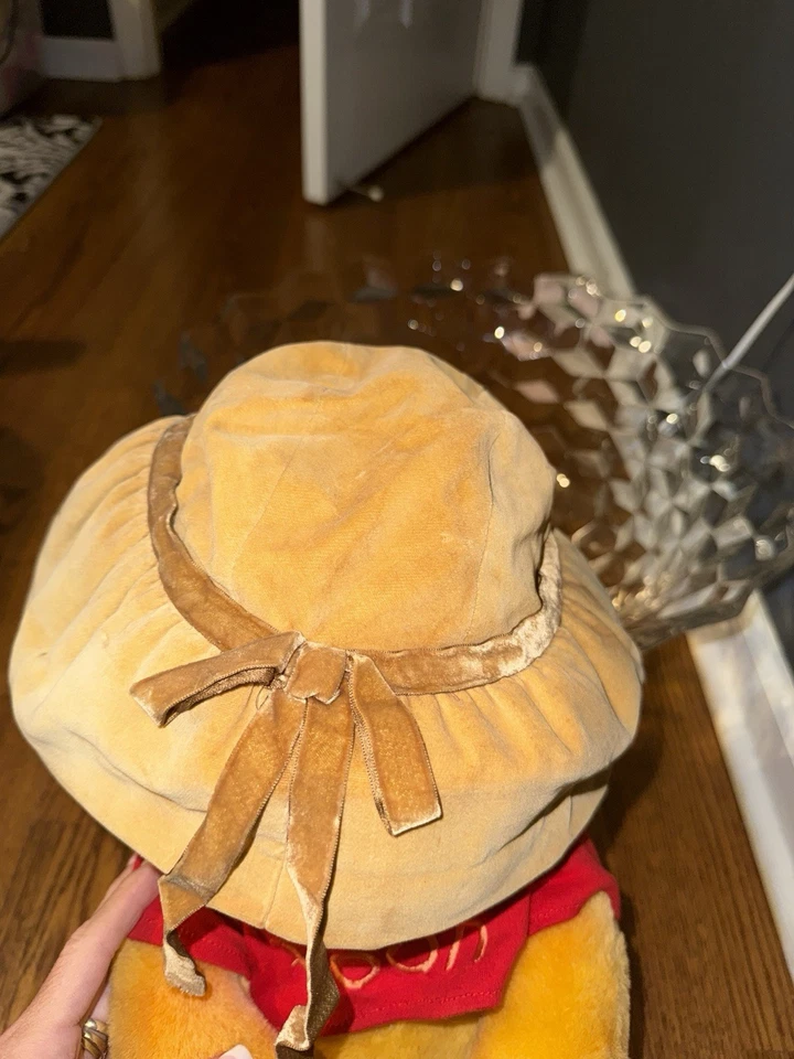 Vintage 1950s Charmer Velour Cloche Hat – Made in USA – Golden Velvet with Bow - Image 1 of 4