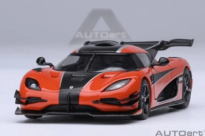 AUTOart 20044 1/64 KOENIGSEGG ONE : 1 Lava Arancio/Fibra di Carbonio/Argento - Immagine 1 di 4