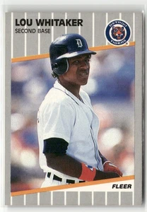 Fleer #151 Lou Whitaker Detroit Tigers 1989 - Imagen 1 de 2