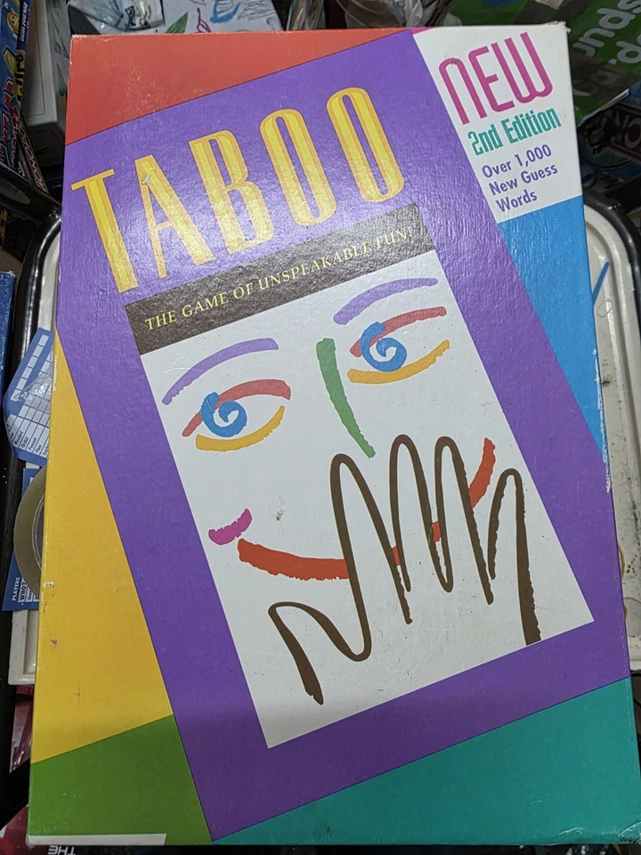354. Taboo 2nd Edition Unspeakable Fun MB Games 1994 Card Game Complete - Image 1 of 1