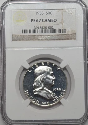 1953 PR67Cam Proof Franklin Half In Ngc - Image 1 of 2